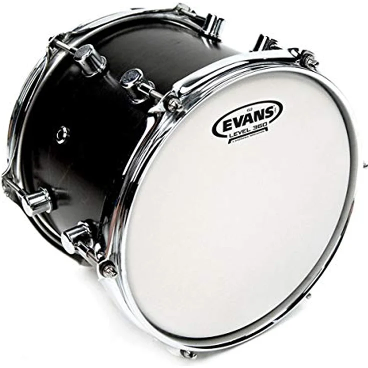 Evans 08" G2 Coated Tom, zweilagiges Schlagzeugfell in Weiß mit kontrolliertem Sustain, ideal für Live und Studio – Bild 4
