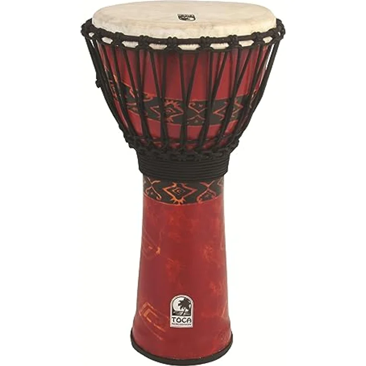 Toca SFDJ-9RP 9" Freestyle Djembe, Bali Red, Schnurspannung, Kunststoffkessel mit handselektiertem Ziegenfell – Bild 1