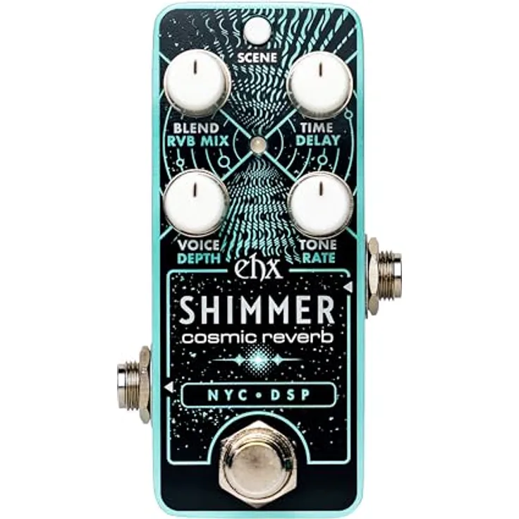 Electro Harmonix Pico Shimmer Reverb, kompaktes Effektpedal mit 3 Szenen und Infinite Reverb-Modus