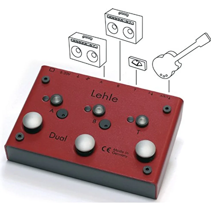 Lehle Dual SGoS, Switcher für zwei Amps mit Tuner, galvanisch isoliert, MIDI-fähig – Bild 4