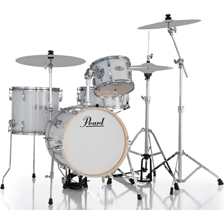 Pearl Midtown Set MT564/C-D33, Schlagzeug in Pure White mit 6-lagigem Pappelkessel und chrom Kesselhardware – Bild 2