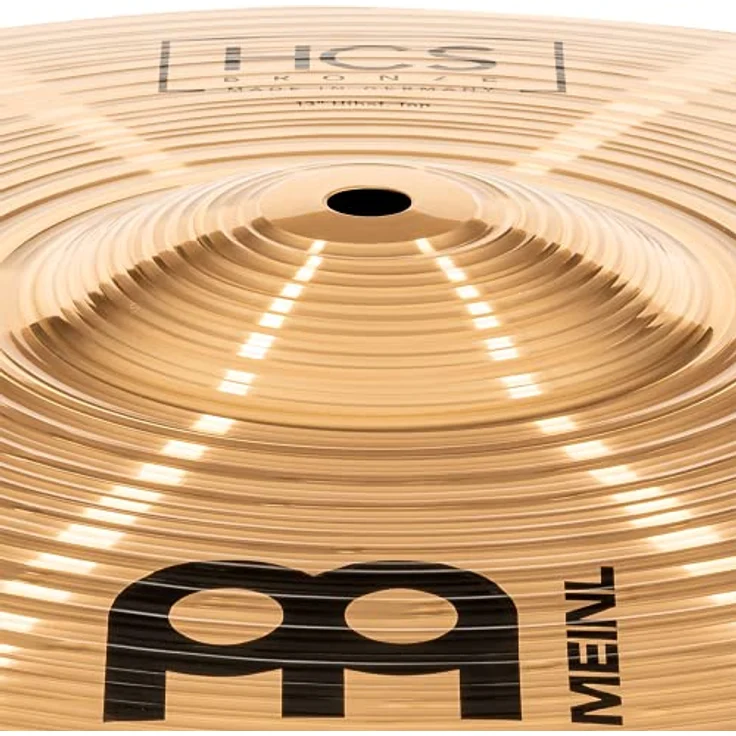Meinl 13" HCS Bronze Hi-Hat, B8 Bronze, Traditional Finish, heller und klarer Klang, ausgewogenes Sustain, made in Germany – Bild 12