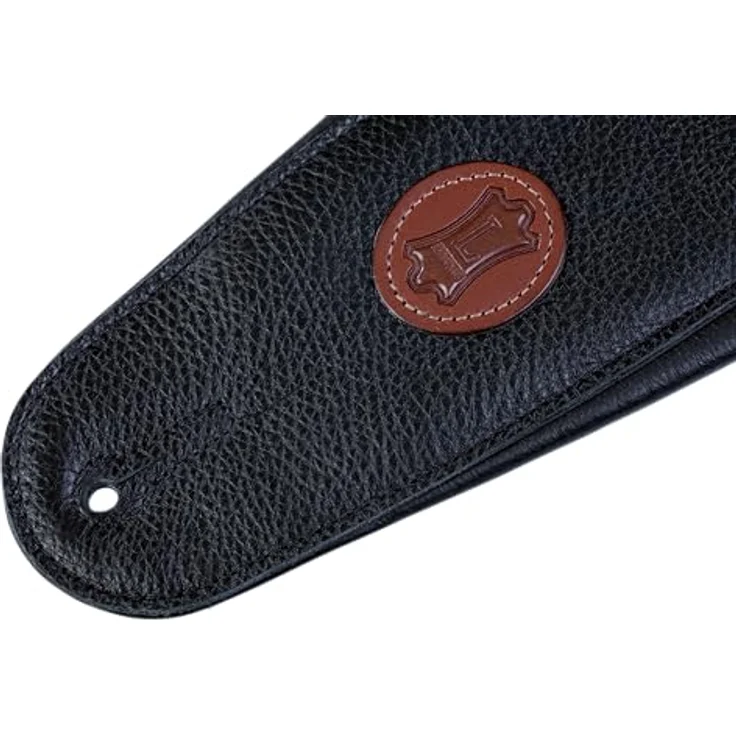 Levys MSS2-4-BLK, Leder Gitarrengurt mit Längenverstellung von 94 cm bis 130 cm, schwarz, gepolstert mit Schaumstoff – Bild 9