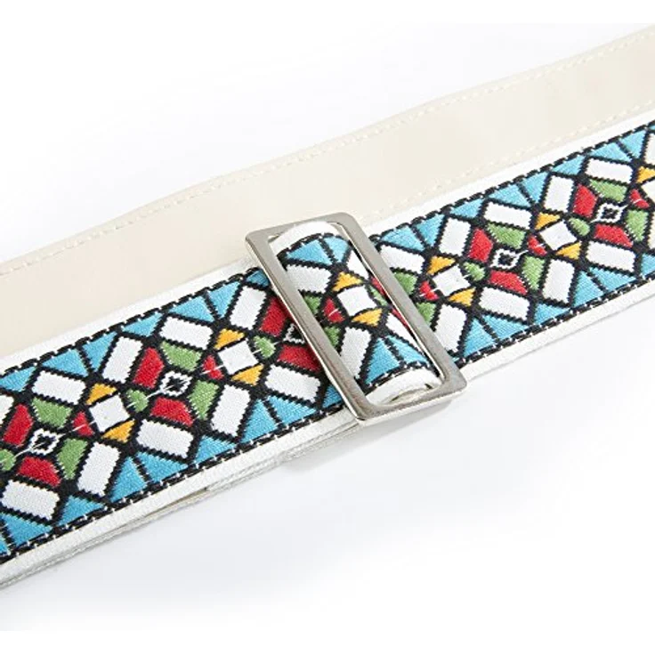 dAndrea Ace Stained Glass Vintage Strap, Gitarrengurt aus klassischer Baumwolle, verstellbar bis 135 cm, Breite 51 mm – Bild 2