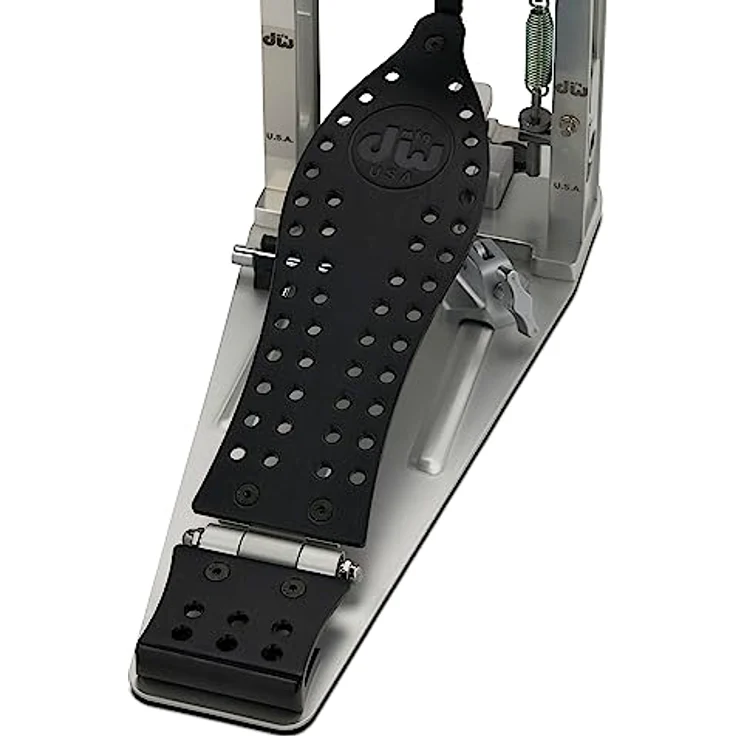 DW MDD Direct Drive Single Pedal, Einzelfußmaschine aus Aluminium mit justierbaren Schlägelgewichten, schwarz eloxierte Trittplatte, Graphit – Bild 4