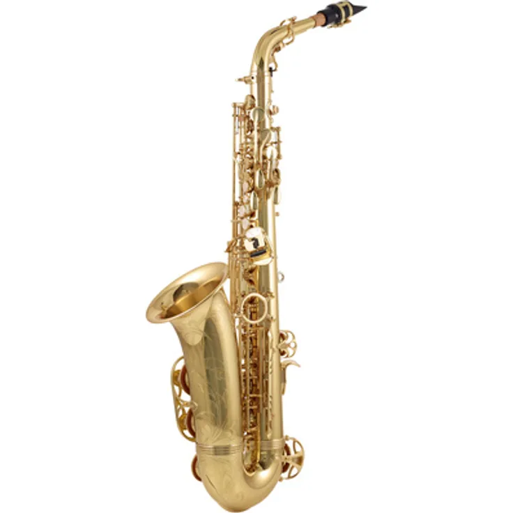 Yanagisawa A-WO10 Elite Alto Sax, Altsaxophon mit überarbeiteter Mechanik und neuer Messinglegierung, Goldlack