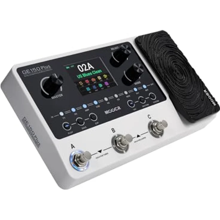 Mooer GE150 Plus, Gitarren-Multieffektpedal mit 55 Verstärkermodellen, 170 Effekten, 80s Looping-Zeit und USB-C Anschluss – Bild 7