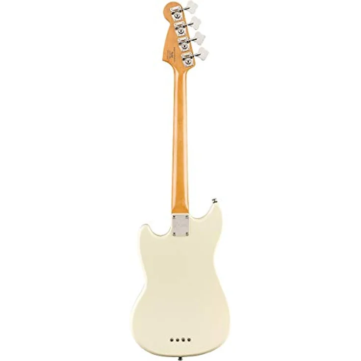 Squier CV 60s Mustang Bass OW, E-Bass mit Nato-Korpus, Ahornhals und 19 Bünden, Olympic White – Bild 4
