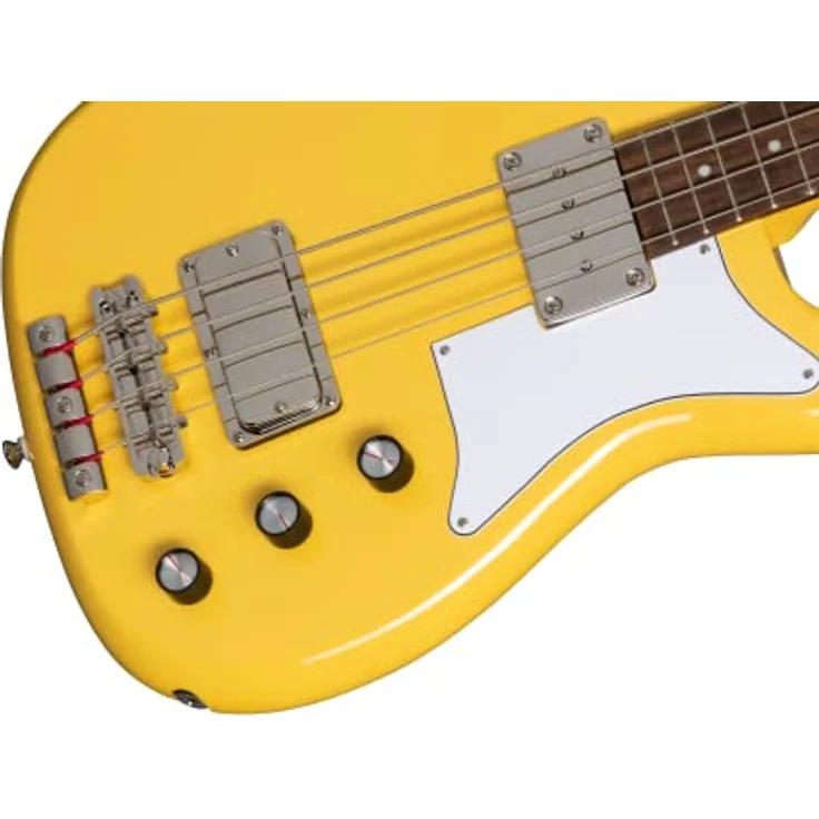 Epiphone Newport Bass, E-Bass mit Mahagoni-Korpus, Indian Laurel Griffbrett, 20 Bünde, Sunset Yellow – Bild 3
