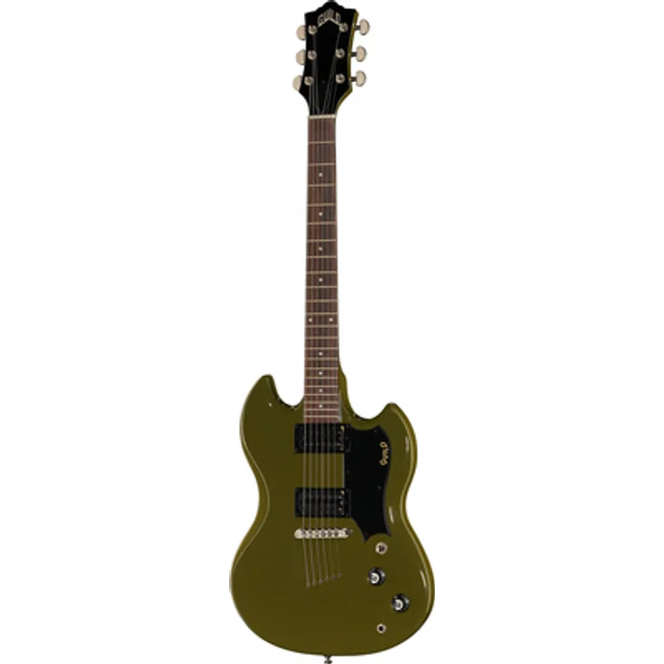 Guild Polara Phantom Green, E-Gitarre mit Mahagoni-Korpus, Palisander-Griffbrett und 2x Guild HB-2+ Humbucker
