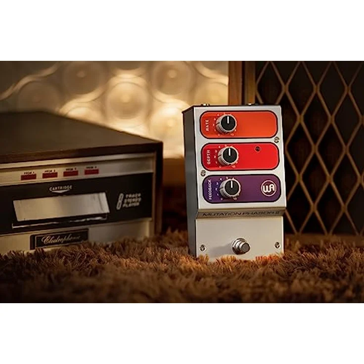 Warm Audio Mutation Phasor II, Effektpedal für E-Gitarre mit elektro-optischem Phase-Shifting, 70er Jahre Nachbildung, Regler: Rate, Depth, Feedback – Bild 4