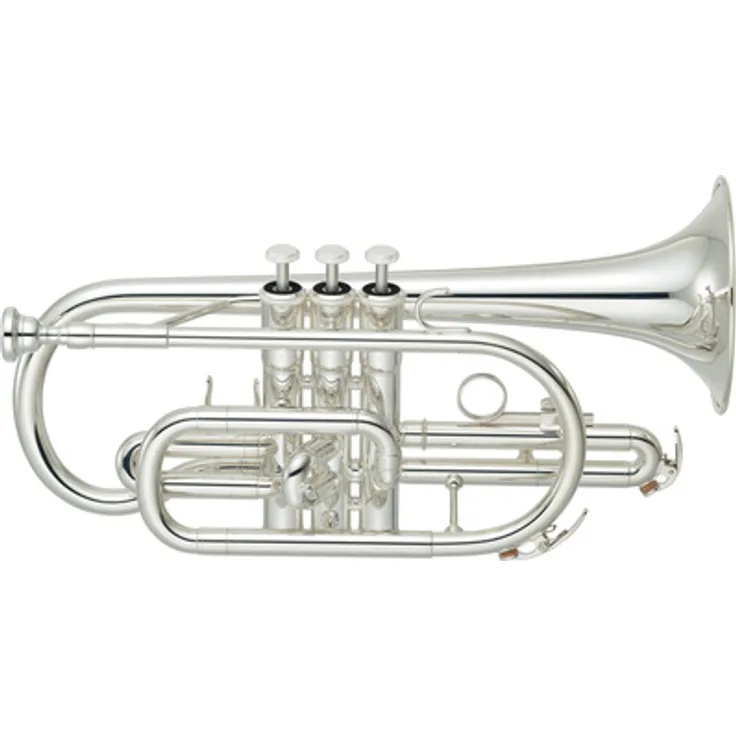 Yamaha YCR-2330SIII Cornet, Bb-Kornett mit versilberter Oberfläche, ML-Bohrung und Monel Ventilen, inkl. Mundstück und Koffer