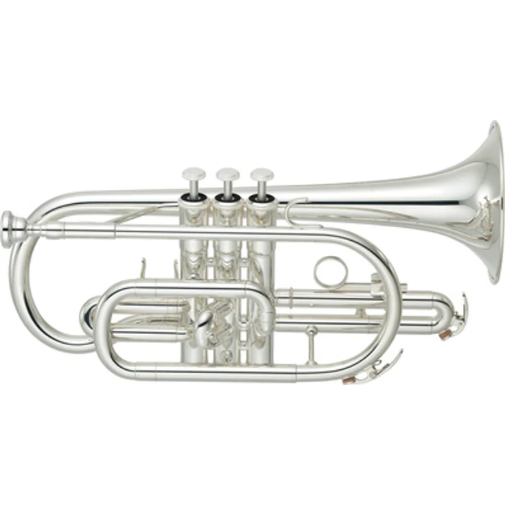 Yamaha YCR-2330SIII Cornet, Bb-Kornett mit versilberter Oberfläche, ML-Bohrung und Monel Ventilen, inkl. Mundstück und Koffer
