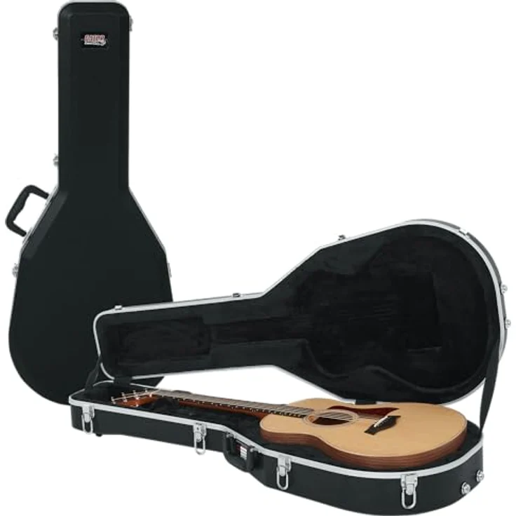 Gator GC-GSMINI Deluxe Gitarrenkoffer, stoßfester ABS-Kunststoff, kompatibel zu Taylor GS Mini, schwarz – Bild 1