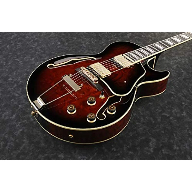 Ibanez Artcore Expressionist AG95QA-DBS, Halbakustik Gitarre in Dark Brown Sunburst mit hochwertiger Verarbeitung – Bild 2