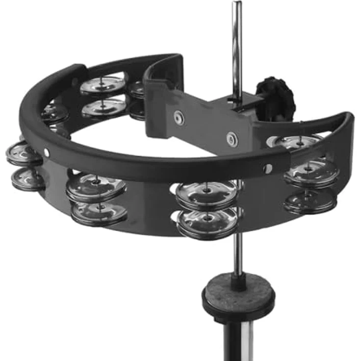 Millenium DT300 BK, Tambourine mit 16 Paar schwarzen Schellen, doppelreihig – Bild 3