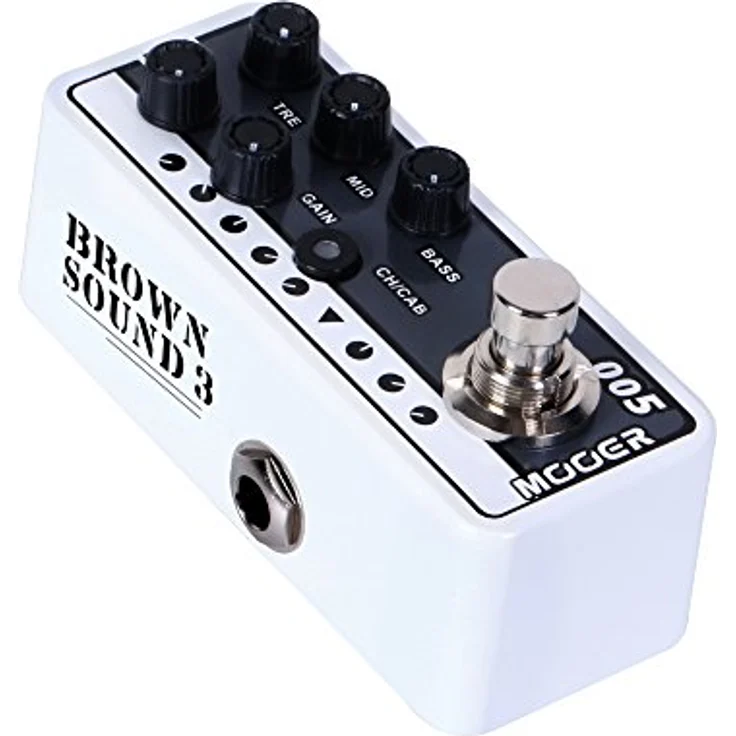 MOOER Micro PreAmp005, Gitarre Mikrovorverstärker Pedal, EVH 5150 Nachbildung, 3-Band-EQ, Lautsprechersimulation, Fußschalterbetrieb – Bild 2
