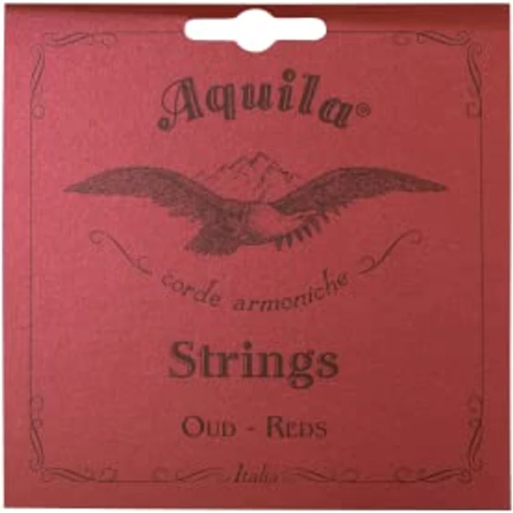Aquila Red Series Arabic Oud Strings, kompletter Satz für Oud in arabischer Stimmung, Standard Tension, bioplastische Diskant-Saiten, antiallergische Kupferwicklung, große Stimmstabilität, hergestellt in Italien – Bild 1