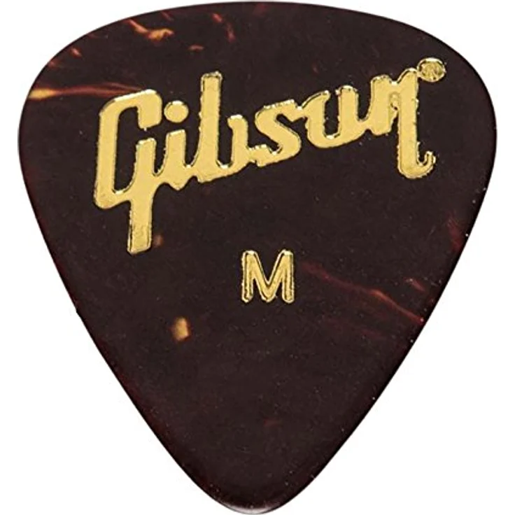 Gibson Tortoise Picks Medium 12er Set, klassische Teardrop Form, Stärke: Medium – Bild 2