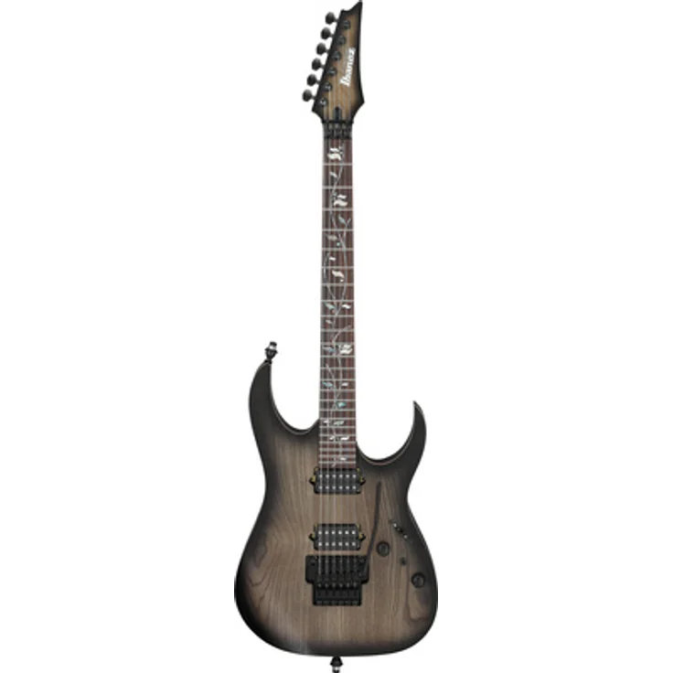 Ibanez j.custom RG8620AH-AGF, E-Gitarre in Anvil Gray Burst mit Mahagoni-Korpus, Esche-Decke und DiMarzio Tonabnehmern