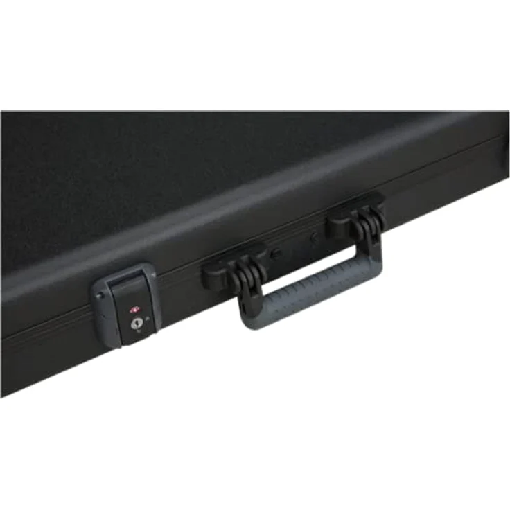 Fender Acoustasonic Deluxe Case, Gitarrenkoffer für Acoustasonic Tele/Stratocaster, schwarz, mit Plüsch Innenfutter und Zubehörfach – Bild 3