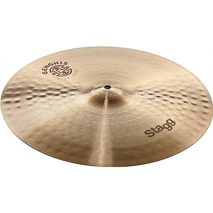 Stagg 16" Genghis Medium Crash Cymbal, Bronze mit professionellen Klingen, mittelgewichtig