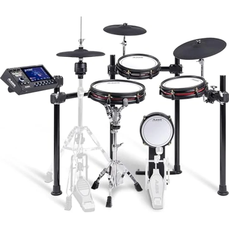 Alesis Strata Club E-Drum Kit, professionelles E-Drum Set mit BFD3 Sound Engine, 370 Kit Pieces, 8" Bass Drum, 2x 10" Zwei-Zonen Tom Pads, 12" Snare Pad, Mesh-Pads, 25 GB Speicher – Bild 1