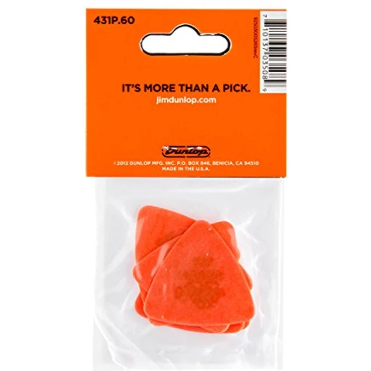 Dunlop Tortex Triangle Plektren, Set mit 6 Stück, Stärke 0,60mm, dreieckig – Bild 5