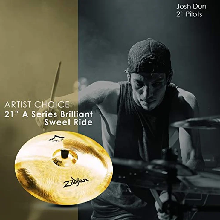 Zildjian 21" A-Series Sweet Ride, Brillant Ausführung, rund klingendes Ridebecken mit mittleren Obertönen – Bild 2