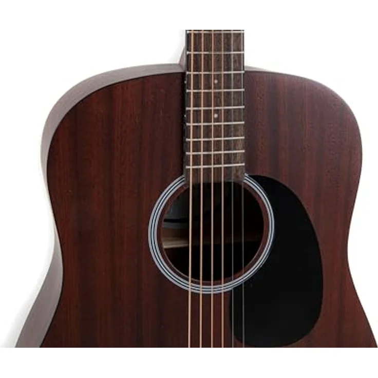 Applause AAD96-M Mahogany, Westerngitarre Dreadnought mit Mahagoni-Decke, Pinless Bridge Design, 20 Neusilber Bünde, Natur matt – Bild 6