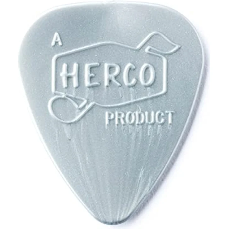 Dunlop Herco Vintage 66 Pick Heavy, Plektrum Pack mit 6 Stück, Standardform (351), aus Nylon, hohe Stärke – Bild 1