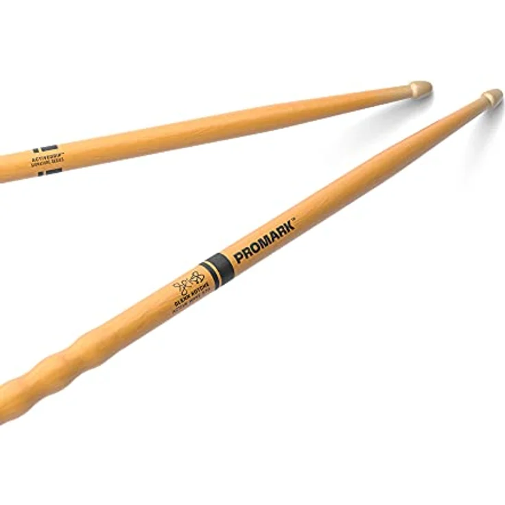 ProMark Glenn Kotche Active Wave Drumsticks, Hickoryholz mit Eichel-Tipp, ActiveGrip - wird klebriger bei Schweiß, 1 Paar – Bild 1