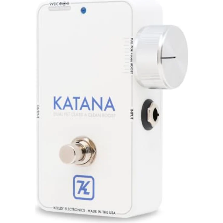 Keeley Katana Clean Boost "Throwback White" Edition, Gitarren-Effektpedal mit +30 dB Boost und True Bypass – Bild 3