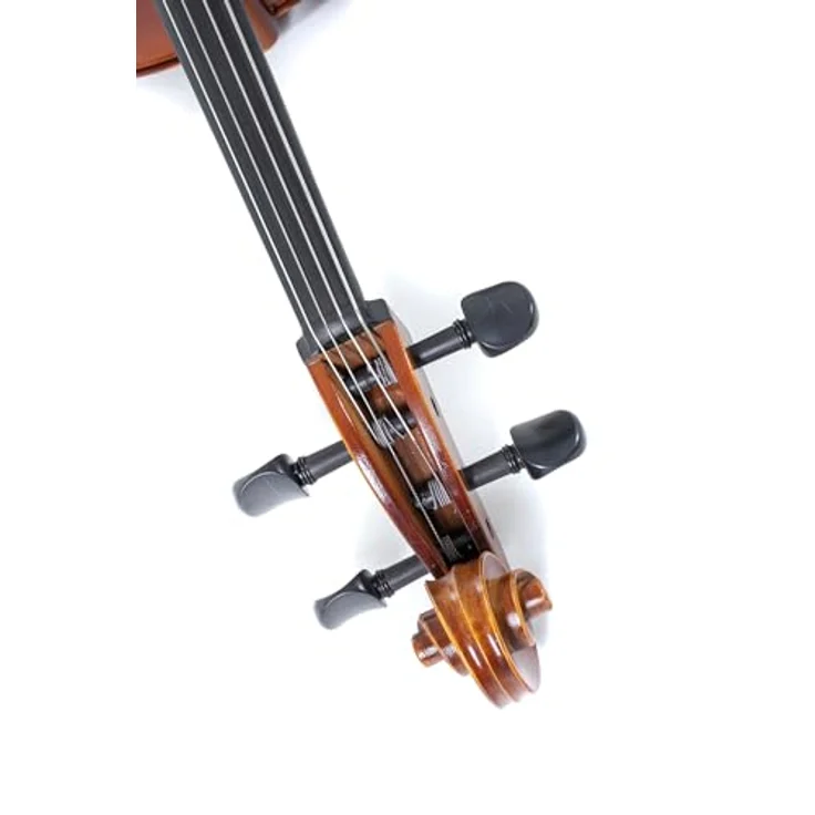 Gewa Allegro VC1 Cello Set 3/4 CB, vollmassives Cello aus europäischen Tonhölzern, braun-bernsteinfarbener Naturharzlack, mit Carbonbogen und Case – Bild 3