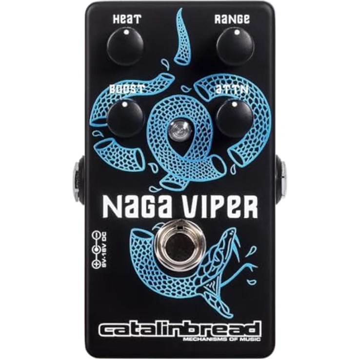 Catalinbread Naga Viper Treble Booster MKII, Gitarren-Effektgerät mit aktualisierter Schaltung, Dämpfungsregler und höherem Gain, True Bypass – Bild 2