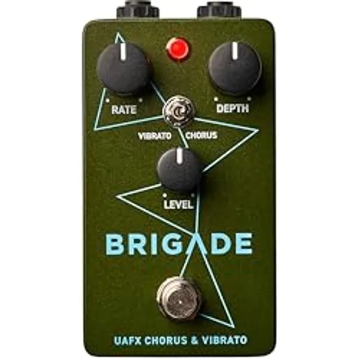 Universal Audio UAFX Brigade Chorus & Vibrato, Gitarreneffektpedal mit Vintage Bucket-Brigade-Emulation, True/Buffered Bypass, USB Typ-C für Updates, kompakt und leicht