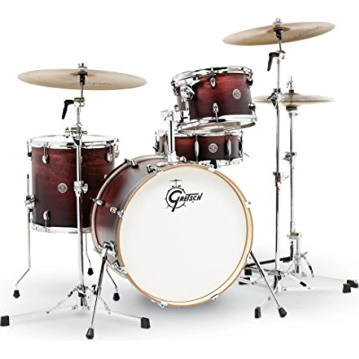 Gretsch Drums Catalina Club Studio Antique, Schlagzeugset in Satin Antique Fade, 7-lagiger Mahagoni Kessel, 20"x14" Bass Drum, inkl. Tom Tom Halter – Bild 2