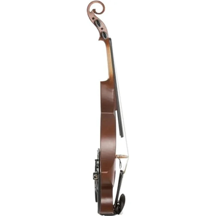 GEWA E-Violine Novita 3.0, elektronische 4-saitige Violine in Goldbraun mit Universaladapter für Schulterstützen – Bild 3
