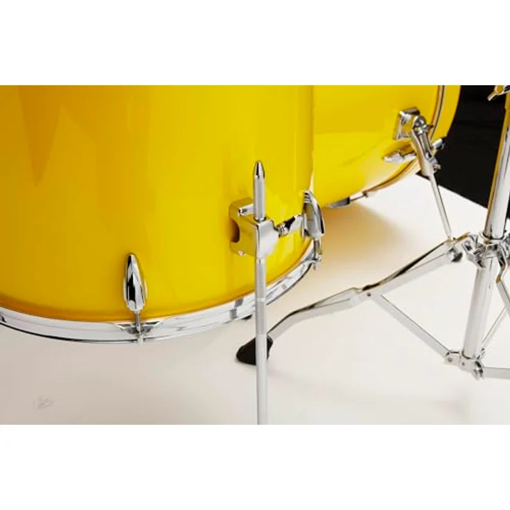 Tama Imperialstar 22" 5-teiliges Schlagzeugset, Electric Yellow, mit 6-lagigen Pappelholzkesseln und Chrom Hardware – Bild 7