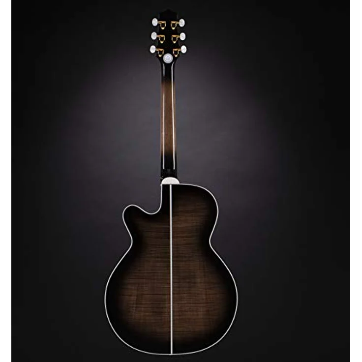 Takamine EF450C-TT TBB, Westerngitarre mit massiver Fichtendecke, geflammtem Ahorn, Transparent Blackburst, inkl. Softcase – Bild 3