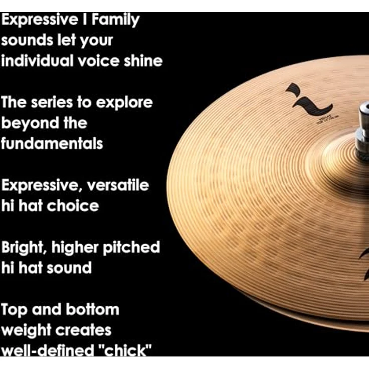 Zildjian ILH14HP I Family Series, Hi Hat Pair 14" aus B8-Legierung mit emotionalem Sound und alternativen Optionen – Bild 4