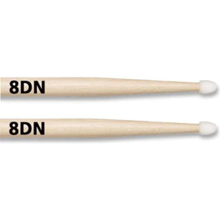 Vic Firth 8DN American Classic Hickory, Drumsticks mit Nylonkopf, Länge 406 mm, Durchmesser 13,7 mm – Bild 2