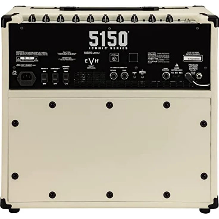Evh 5150 Iconic 15W 1X10 Combo Verstärker, Röhrenverstärker mit 2 Kanälen, Reverb, Ivory – Bild 2