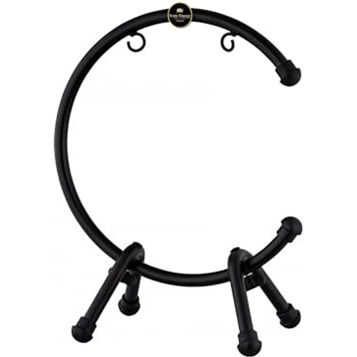 Sonic Energy Tisch Gong Ständer, pulverbeschichteter Stahl für Gongs bis 56 cm, schwarz (TMTGS-L)