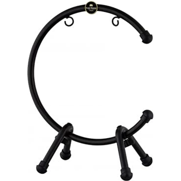 Sonic Energy Tisch Gong Ständer, pulverbeschichteter Stahl für Gongs bis 56 cm, schwarz (TMTGS-L) – Bild 1