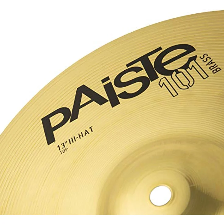 Paiste 101 Brass Hi-Hat, 13 Zoll Schlagzeugbecken aus hochwertigem Messing – Bild 5