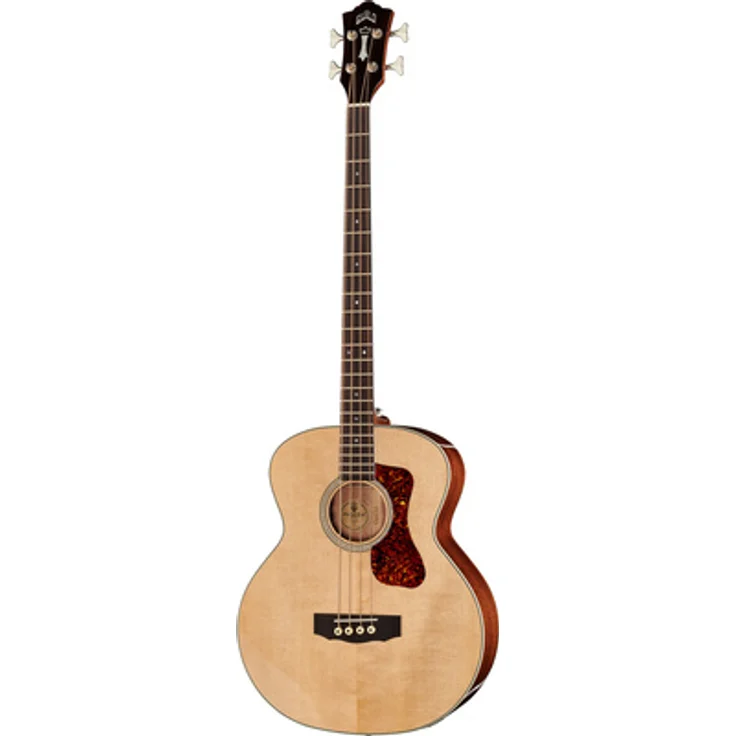 Guild B-140E Nat Westerly, Akustik-Elektrik Bass mit massiver Fichtendecke und Mahagoni-Boden, Fishman Sonitone Pickup, Natur Hochglanz