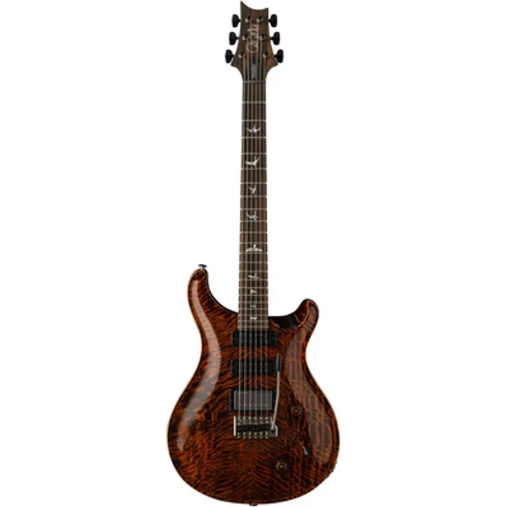 PRS Studio Mango LTD Orange Tiger, E-Gitarre mit Mahagonikorpus, Mangodecke und Ziricotegriffbrett, Farbe: Orange Tiger