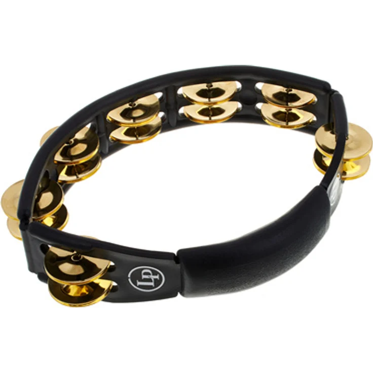 LP 170 Cyclop Tambourine, Hand Modell mit 14 Paar Messing Schellen, schwarz – Bild 1