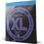 Daddario EXL280, E-Bass Piccolo Saiten Satz, Long Scale, Nickel Round Wound, Stärken 020p - 032 - 042 - 052